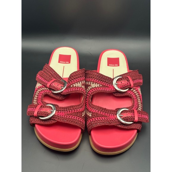 Dolce Vita Ralli Crotchet Buckle Slide Sandals Women's Size 10 - Picture 1 of 9